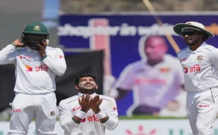 ঘুরে দাঁড়াল টাইগাররা: নাঈমের পাঁচ উইকেট, শান্ত-সাদমানের নির্ভরতা