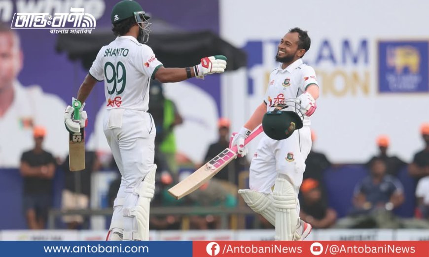 গলে টাইগারদের রান পাহাড়, শেষ বিকেলে ছন্দপতন