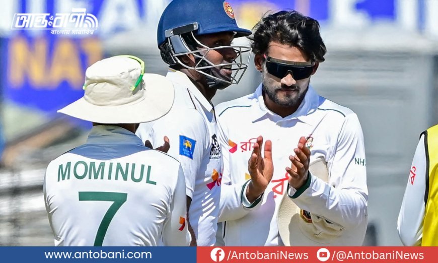 ৪ উইকেটে ৩৬৮ রান নিয়ে তৃতীয় দিন শেষ করল শ্রীলঙ্কা