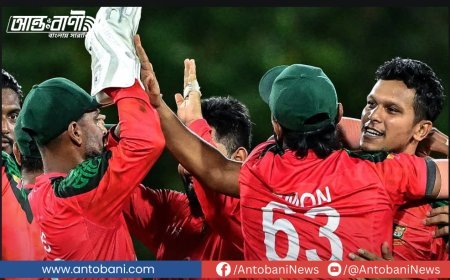 বড় ব্যবধানে  শ্রীলঙ্কাকে হারিয়ে স্বস্তির নিঃশ্বাস বাংলাদেশের