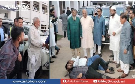 ভোলায় সরকারের ৩ উপদেষ্টাকে ঘিরে ধরে বিক্ষোভ